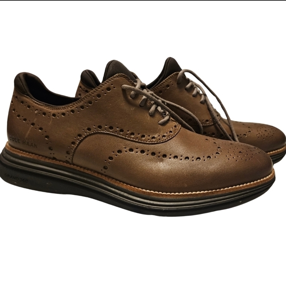 *NWOT* Cole Haan Men's Brown Wingtip Oxford Shoes 38781